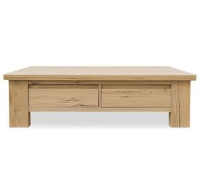 Graham Rustic Oak Rectangular Coffee Table