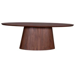 Calabasas Toffee Nut 86" Oval Dining Table