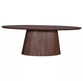 Calabasas Toffee Nut 86" Oval Dining Table