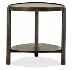 Hadleigh Black Coffee Bean Free Form Accent End Table