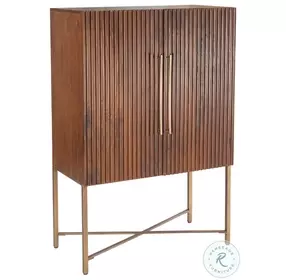 Manhattan Honey Brown Bar Cabinet