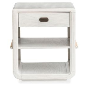 Sunset Cove Moonlight Pearl Rectangular Chairside End Table