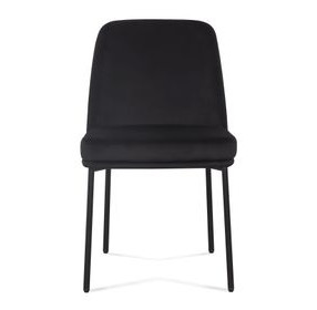 Sydney Black Performance Fabric Upholstered Dining Chair Set of 2