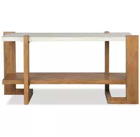 Goldmere Honey Wheat Rectangular Granite Top Sofa Table