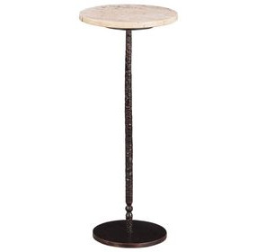 Rochester Beige Round Side Table
