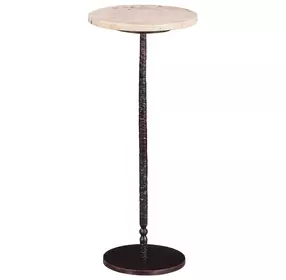 Rochester Beige Round Side Table