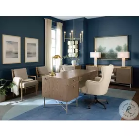 Sonnet Light Earth Tone Executive Home Office Set