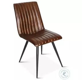 Brisbane Hand Washed Chestnut Channel Dining Chair Set Of 2