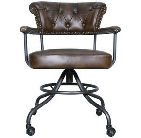 Brisbane Antique Whiskey Leather Office Chair