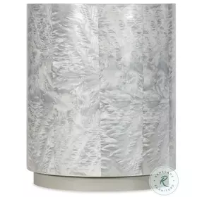 Melange Silver And Gray Emile Accent Table