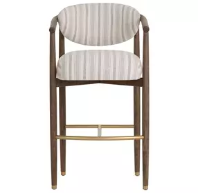 Gavina Gifford Script Upholstered Bar Stool