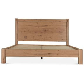 Alpine Distressed Oak Queen Platform Bed