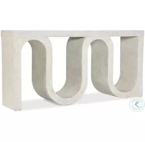 Serpentine Cream Console Table