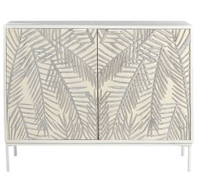 Isla Coastal White 2 Door Bar Cabinet