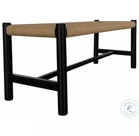 Hawthorn Black Large Bench