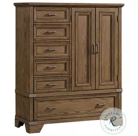 Forge Weathered Chestnut 6 Drawer Gentlemans Chest