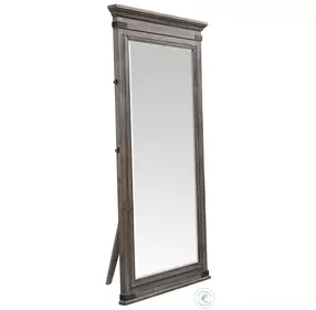 Forge Brushed Steel Floor Mirror
