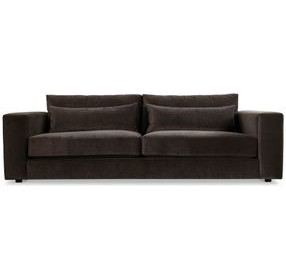Felix Green 99" Sofa with Pillow