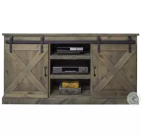 Farmhouse Barnwood 66" Corner TV Stand