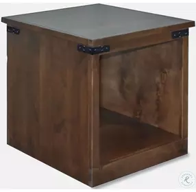 Farmhouse Aged Whiskey End Table