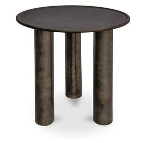Deacon Deep Bronze Outdoor Round Side Table