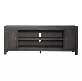 Living Room Console Gray 78" TV Stand with Fireplace Console
