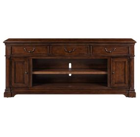 909724 Satin Cherry 84" TV Stand