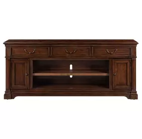 909724 Satin Cherry 84" TV Stand