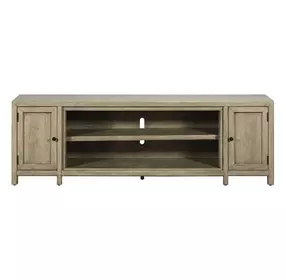 Living Room Console Brown 82" TV Stand with Fireplace Console