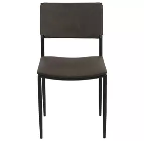 Sutton Olive Green Leather Upholstered Dining Chair Set of 2