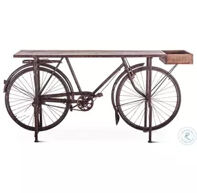 Paxton Reclaimed Teak Bicycle Console Table