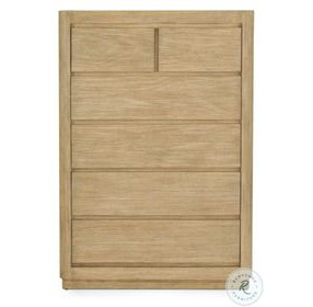 Oakridge Stylish Weathered Tan Natural 6 Drawer Chest