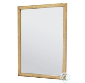 Oakridge Stylish Weathered Tan Natural Rectangular Dresser Mirror