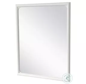 Harbor Point Reed Timeless Clean White Rectangular Dresser Mirror