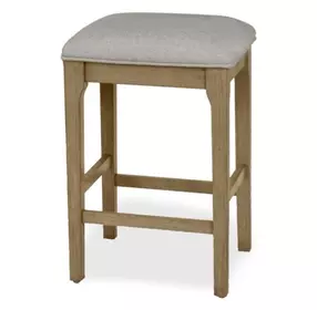 Rio Vista Gray Performance Fabric Upholstered Backless Counter Height Stool