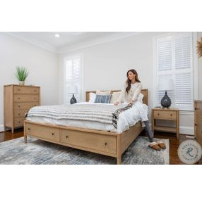 Maplewood Warm Maple Storage Bedroom Set