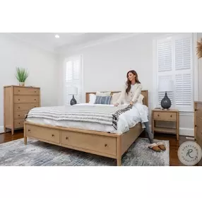 Maplewood Warm Maple Storage Bedroom Set