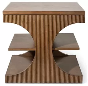 Manhattan Valley Vintage Chestnut Rectangular End Table