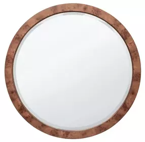 Manhattan Valley Vintage Chestnut Round Wall Mirror