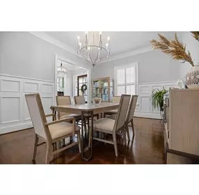 Rio Vista Muted Earth Tones and Clay Extendable Rectangular Dining Room Set