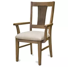 Sun Haven Cream Performance Fabric Upholstered Arm Chair Set of 2