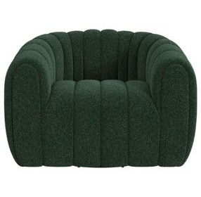 Stacy Hunter Green Upholstered Swivel Chair
