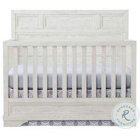 Foundry White Dove Flat Top Convertible Standard Crib