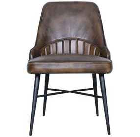 Galway Antique Whiskey Leather Dining Chair