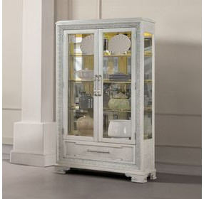 Stella Mia Ivory Curio Cabinet