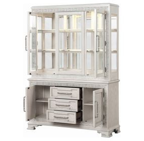 Stella Mia Ivory Hutch and Buffet with Storage