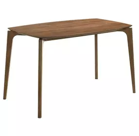 Ebikon Walnut 59" Oval Counter Height Dining Table