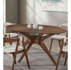 Ebikon Walnut 71" Oval Dining Table