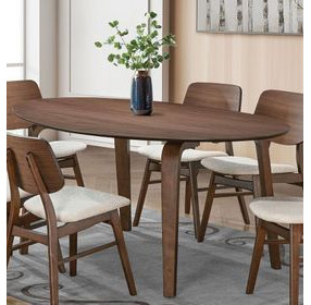 Narvik Walnut 71" Oval Dining Table