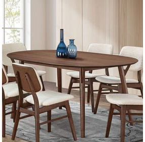 Uzwil Walnut 71" Oval Dining Table